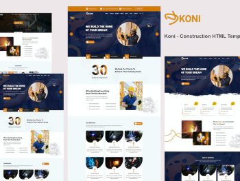 Koni - Construction HTML Template Yazı Tipi