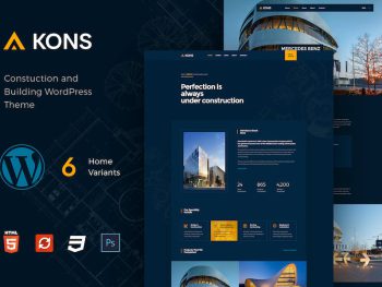 Kons - Construction WordPress Theme WordPress Eklentisi