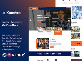 Konstro – Construction WordPress Teması