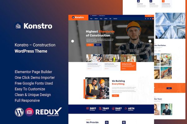 Konstro – Construction WordPress Teması