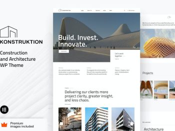 Konstruktion - Construction and Architecture WordPress Teması