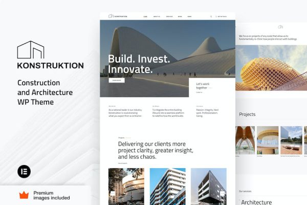 Konstruktion - Construction and Architecture WordPress Teması