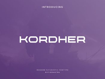 Kordher - Futuristic Font Yazı Tipi