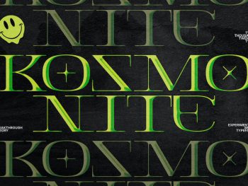 Kosmonite - Experimental Serif Fonts Yazı Tipi