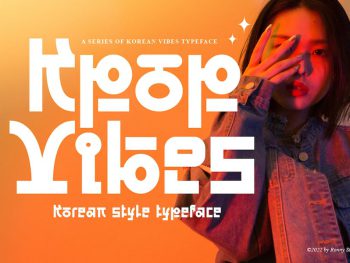 Kpop Vibes - Korean Style Typeface Yazı Tipi