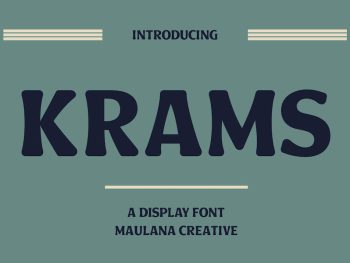 Krams Decorative Display Font Yazı Tipi