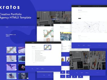 Kratos - Creative Portfolio Agency Template Yazı Tipi