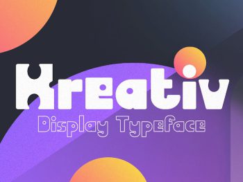 Kreativ - Display Typeface Yazı Tipi