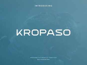 Kropaso - Futuristic Font Yazı Tipi
