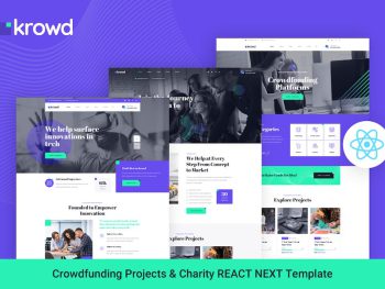 Krowd - Crowdfunding & Charity React Next Template Yazı Tipi