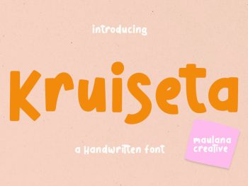 Kruiseta Handwritten Display Font Yazı Tipi