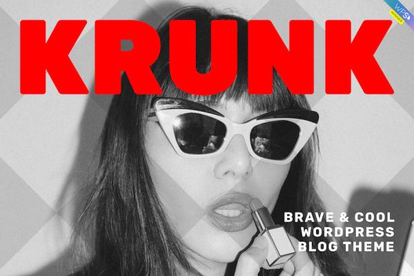 Krunk - Brave & Cool  Blog Theme WordPress Teması