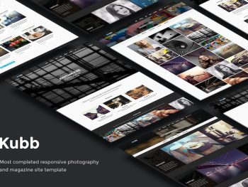 Kubb - Photography & Magazine Site Template Yazı Tipi