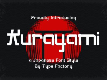 Kurayami – Japanese Font Style Yazı Tipi