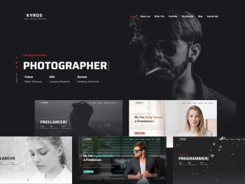 Kyros - Personal Portfolio HTML Website Template Yazı Tipi