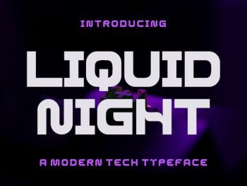 LIQUID NIGHT FONT Yazı Tipi