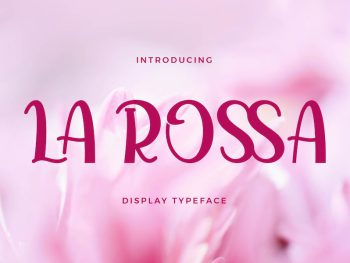 La Rossa - Display Font Yazı Tipi