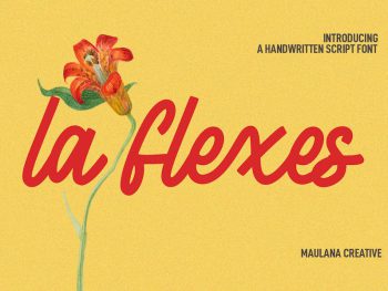 La flexes Handwritten Script Font Yazı Tipi