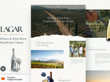 Lagar - Winery Wine WooCommerce and Elementor Pro WordPress Teması