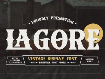 Lagore - Vintage Serif Display Font. Yazı Tipi