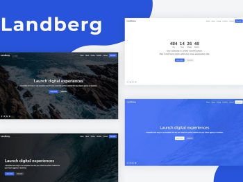 Landberg - Coming Soon Template Yazı Tipi