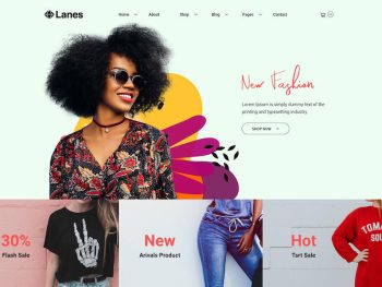 Lanes - Fashion Minimal Website Template Yazı Tipi