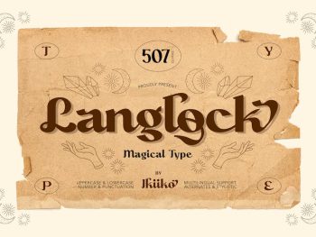 Langlock - Magical Type Yazı Tipi