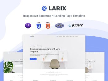 Larix - Minimal One Page HTML5 Template Yazı Tipi