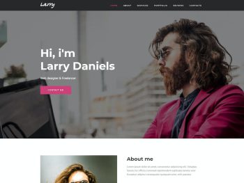 Larry - Personal HTML Onepage Template Yazı Tipi