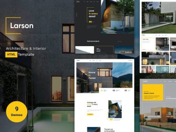 Larson | Architecture & Interior HTML template Yazı Tipi