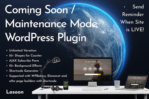 Lasoon - Coming Soon WordPress Plugin WordPress Eklentisi