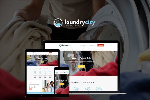 Laundry City - Dry Cleaning & Washing Services WordPress Teması