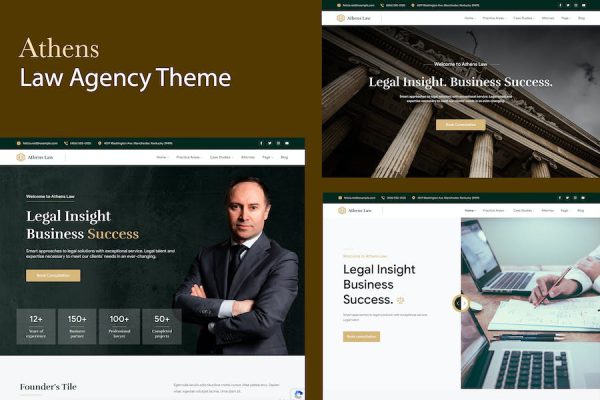 Law Agency - Athens WordPress Teması