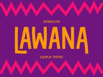 Lawana - a Display Typeface Yazı Tipi