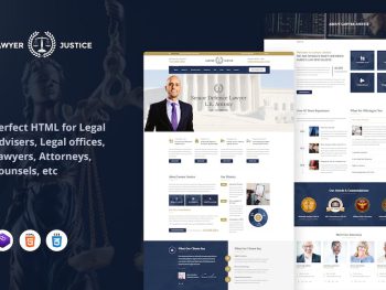 Lawyer & Justice - Attorney HTML Template Yazı Tipi