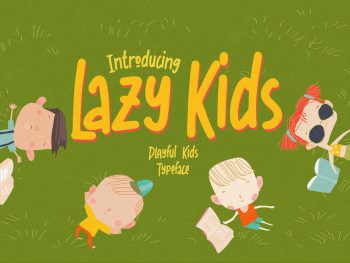 Lazy Kids - Playful Kids Typeface Yazı Tipi