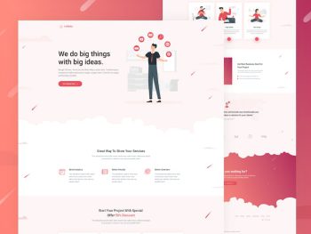 LeNoto - Isometric Business HTML Landing Page Yazı Tipi