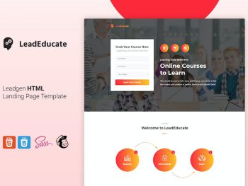 LeadEduco - Education HTML Landing Page Template Yazı Tipi