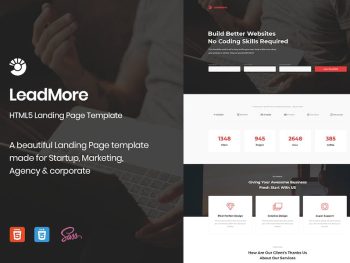 LeadMore - HTML5 Landing Page Yazı Tipi