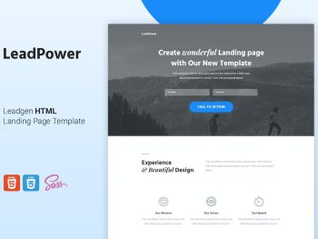 LeadPower - Lead Generation HTML5 Landing Page Tem Yazı Tipi