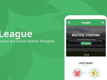 League - Soccer & Football Mobile Template Yazı Tipi