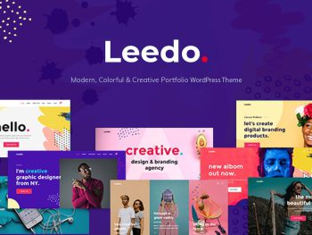 Leedo – Colorful & Creative Portfolio WP Theme WordPress Teması