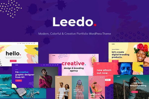 Leedo – Colorful & Creative Portfolio WP Theme WordPress Teması