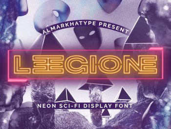 Leegione - Neon Sci-fi Display Font Yazı Tipi
