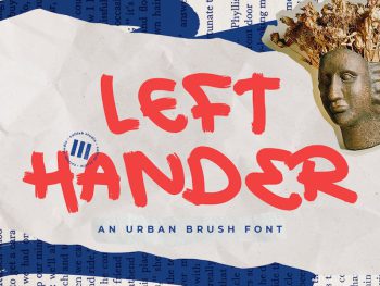 Lefthander - An Urban Brush Font Yazı Tipi