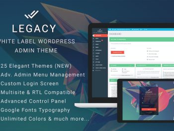 Legacy - White label WordPress Admin Theme WordPress Eklentisi