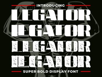 Legator - Super Bold Display Font Yazı Tipi