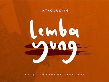 Lembayung | A Stylish Handwritten Font Yazı Tipi