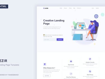 Lezir - Landing Page Template Yazı Tipi