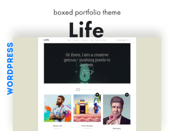 Life - Boxed Portfolio WordPress Teması